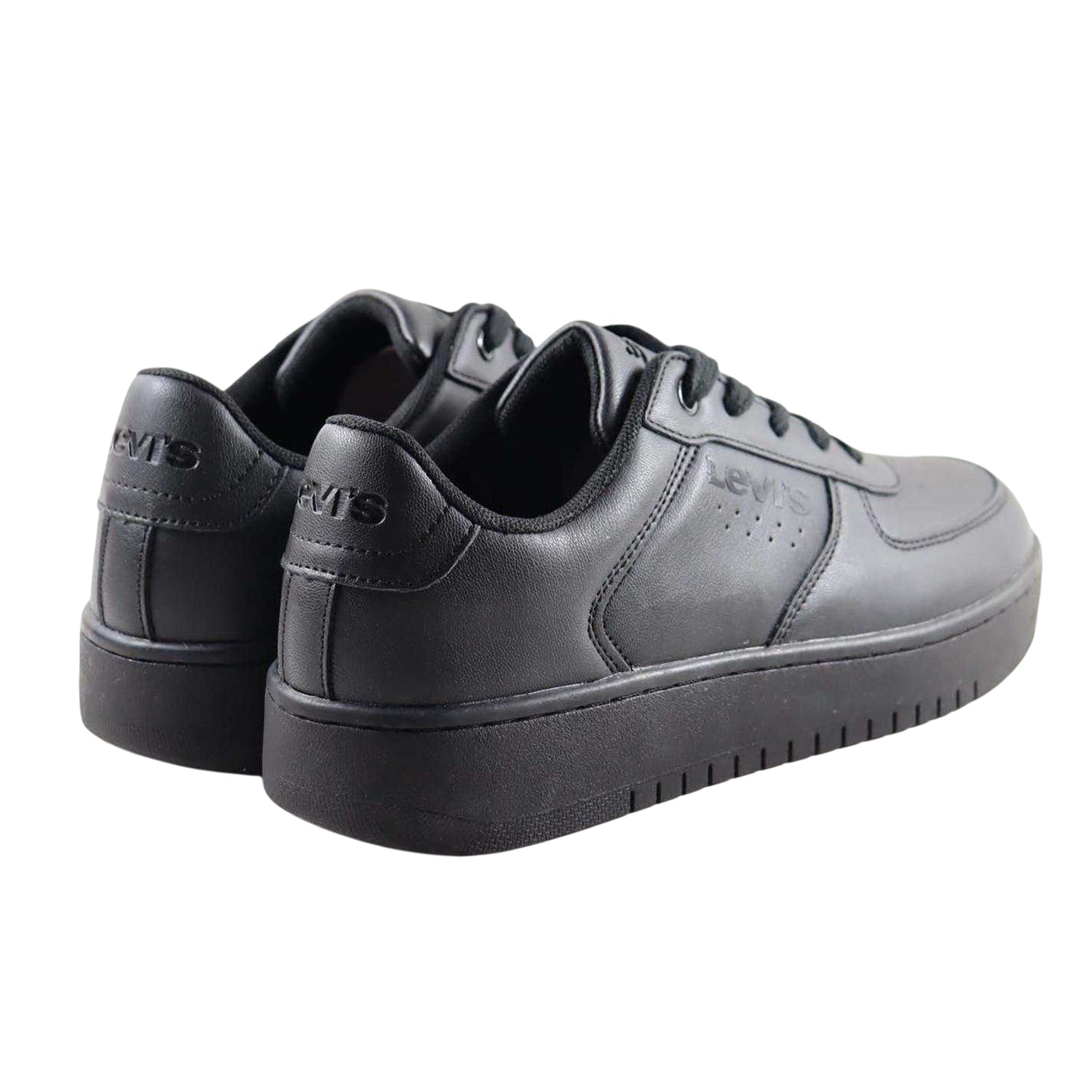 Black - Back - Levis Girls Union Trainers