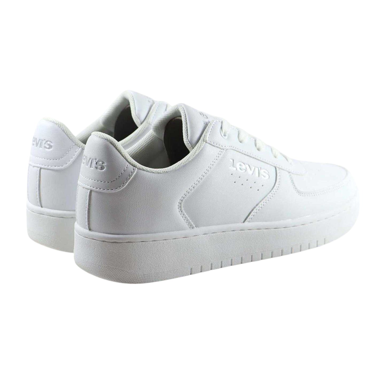 White - Back - Levis Girls Union Trainers