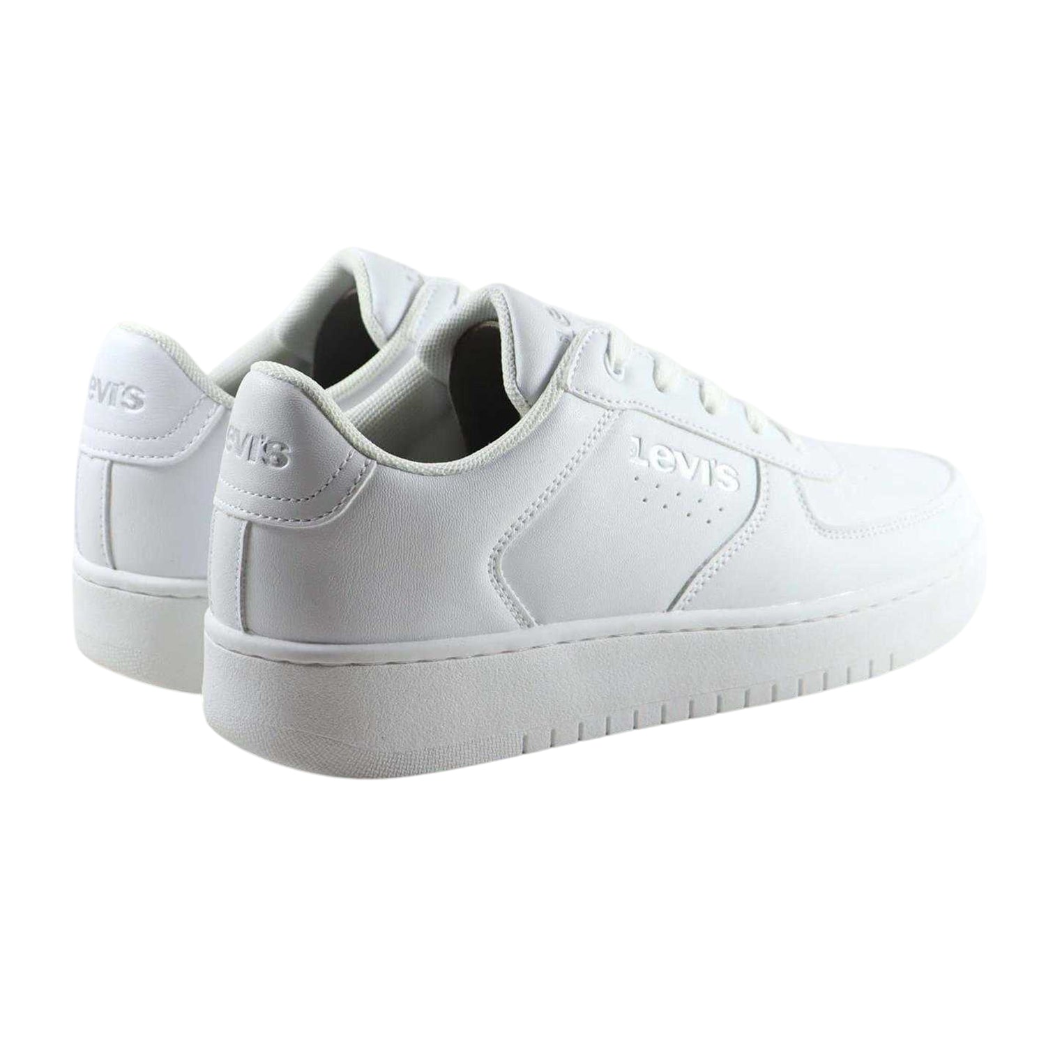 White - Back - Levis Girls Union Trainers