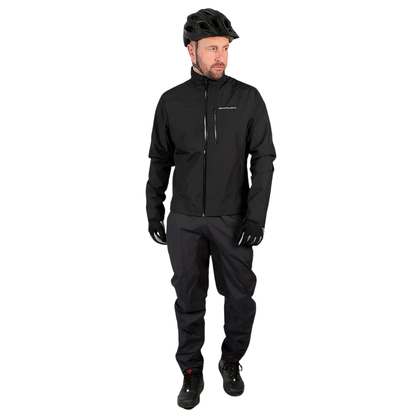 Black - Close up - Endura Mens Hummvee Waterproof Trousers