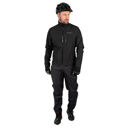 Black - Close up - Endura Mens Hummvee Waterproof Trousers