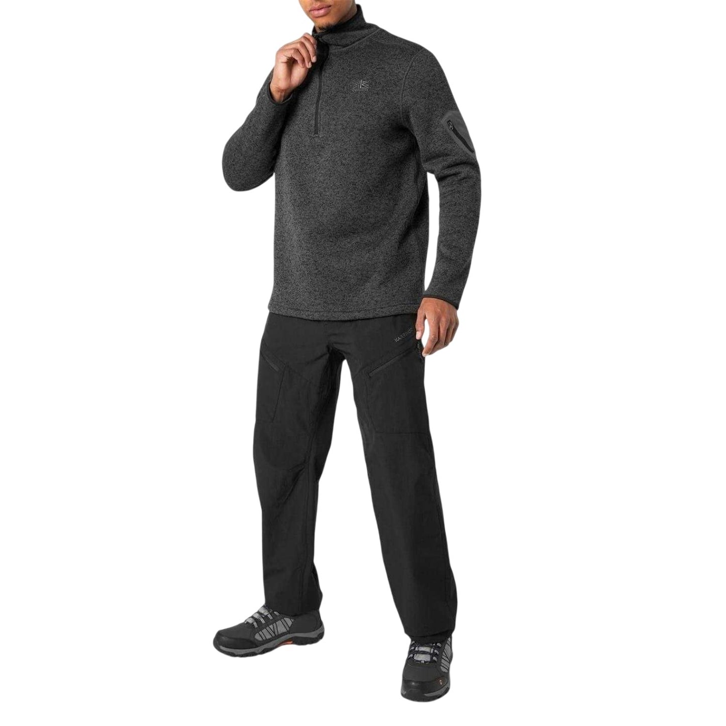 Charcoal Marl - Lifestyle - Karrimor Mens Orbit Fleece