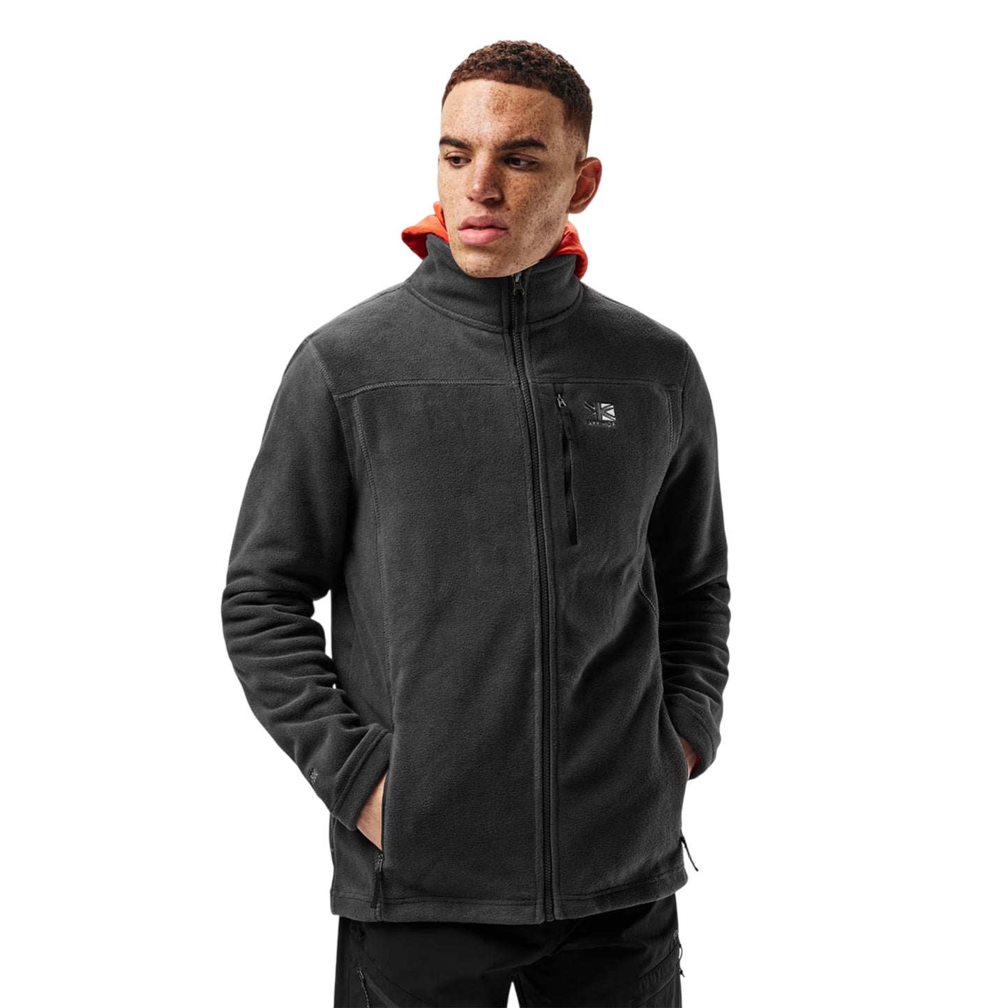 Charcoal - Side - Karrimor Mens Lightweight Fleece Jacket