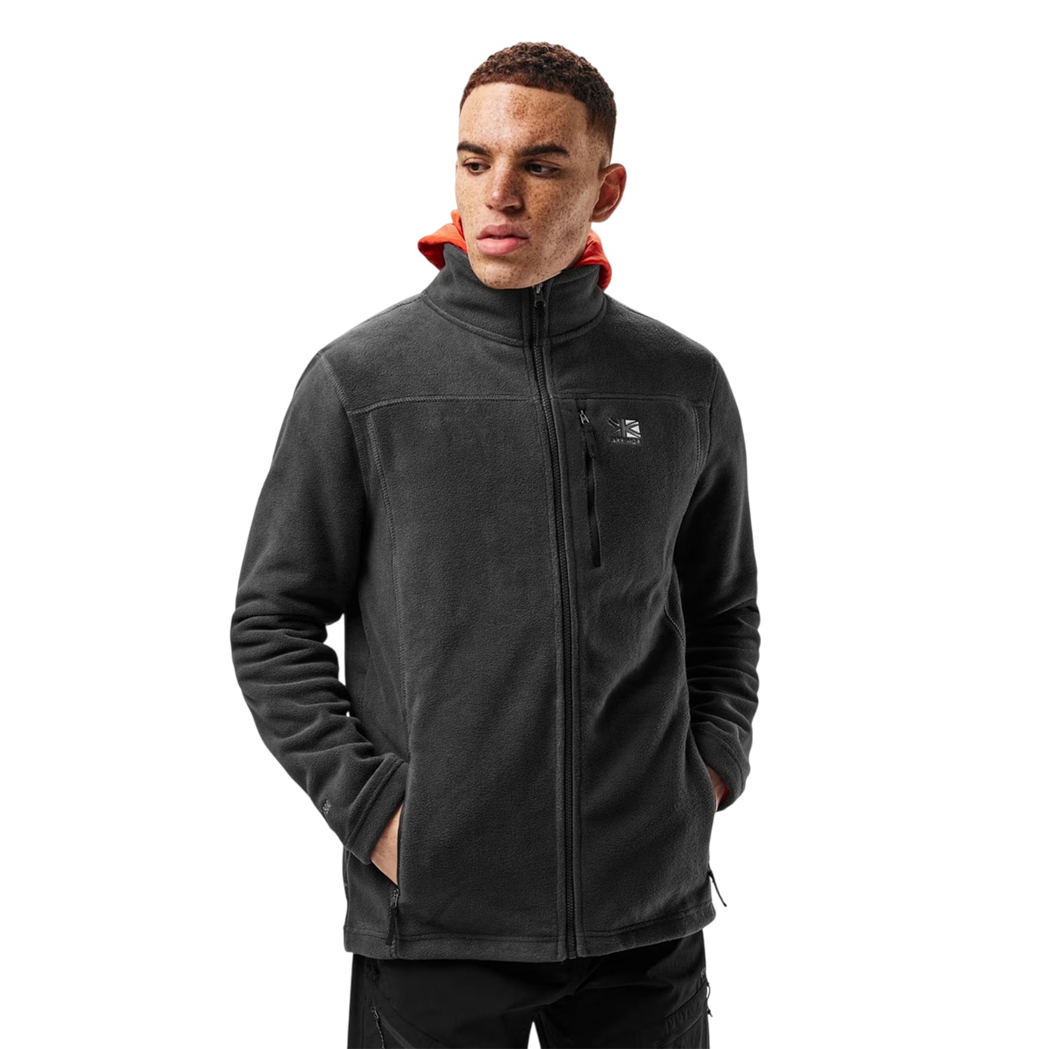 Charcoal - Side - Karrimor Mens Lightweight Fleece Jacket