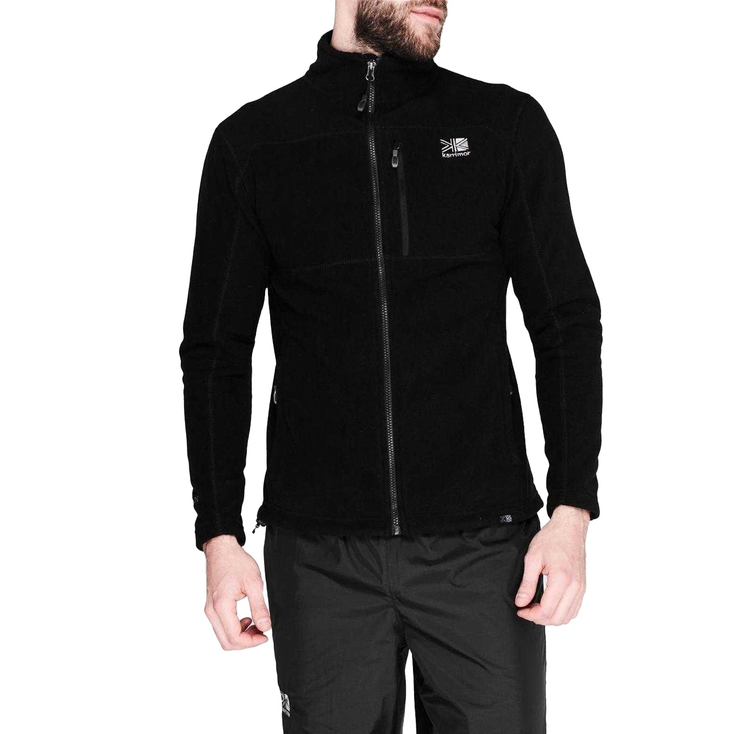 Black - Side - Karrimor Mens Lightweight Fleece Jacket