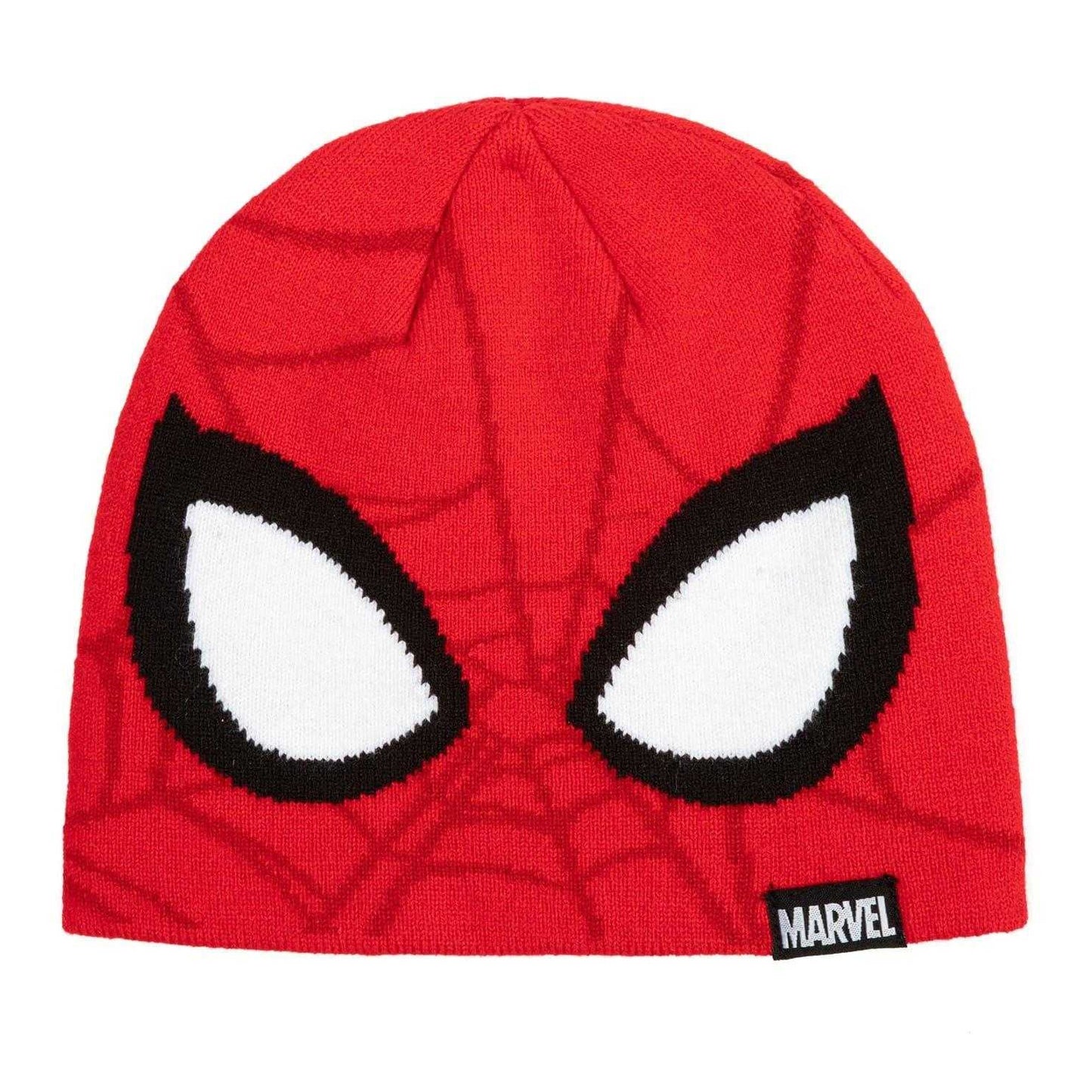 Red - Back - Spider-Man Childrens-Kids Acrylic Hat Gloves And Scarf Set