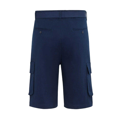 Navy - Back - Firetrap Mens Cargo Shorts