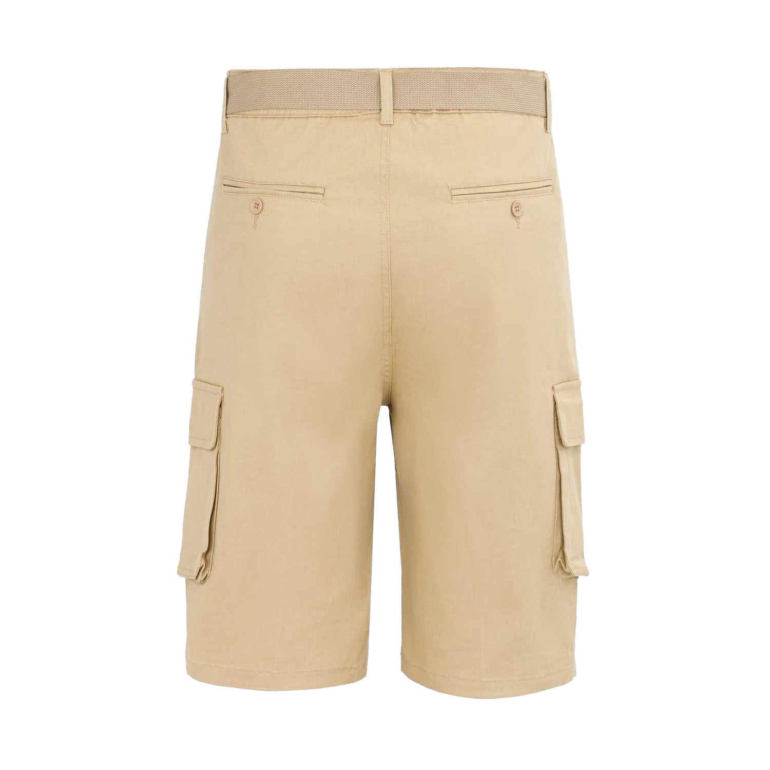 Army Khaki - Back - Firetrap Mens Cargo Shorts