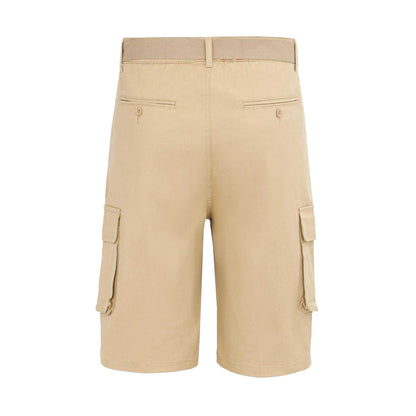 Army Khaki - Back - Firetrap Mens Cargo Shorts