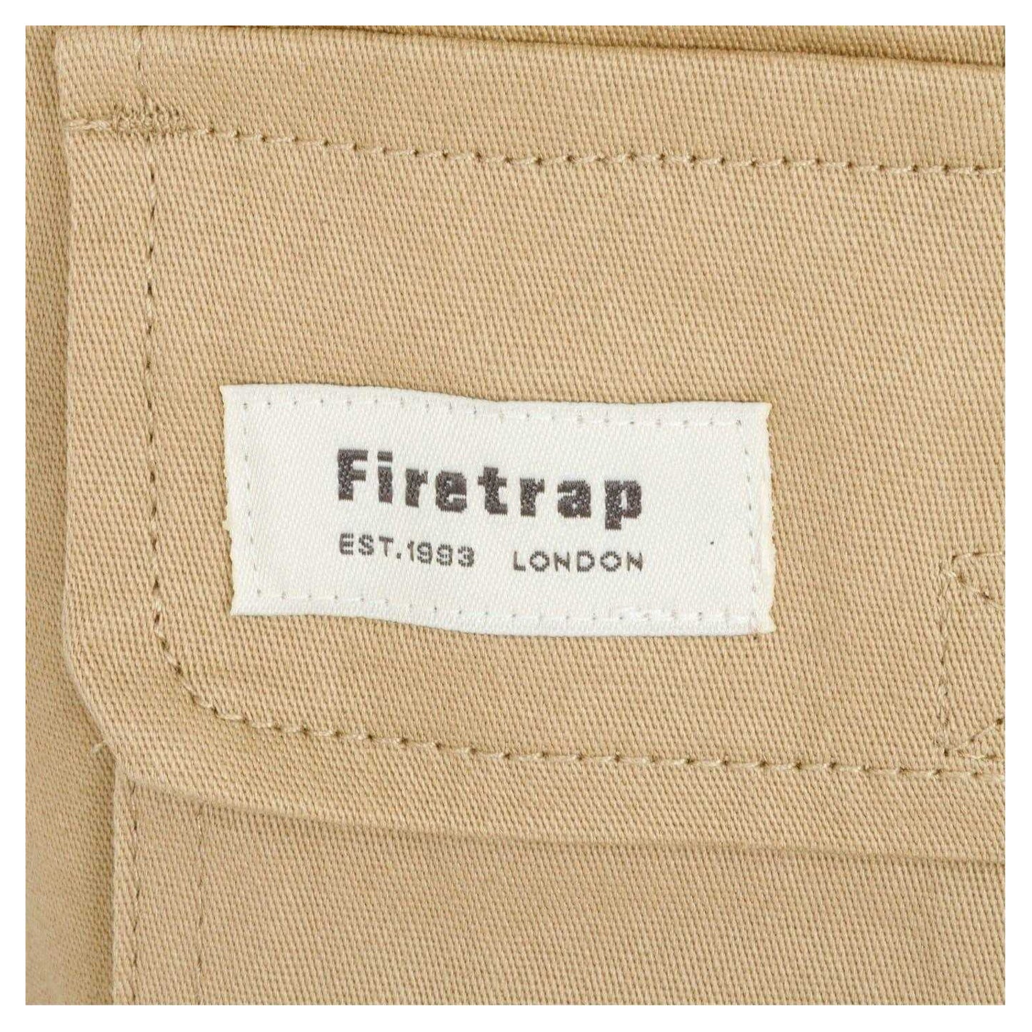 Army Khaki - Side - Firetrap Mens Cargo Shorts