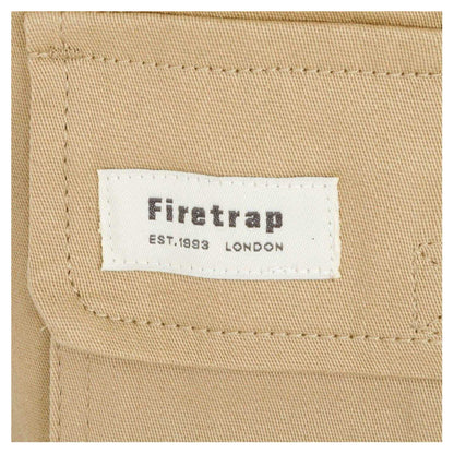 Army Khaki - Side - Firetrap Mens Cargo Shorts