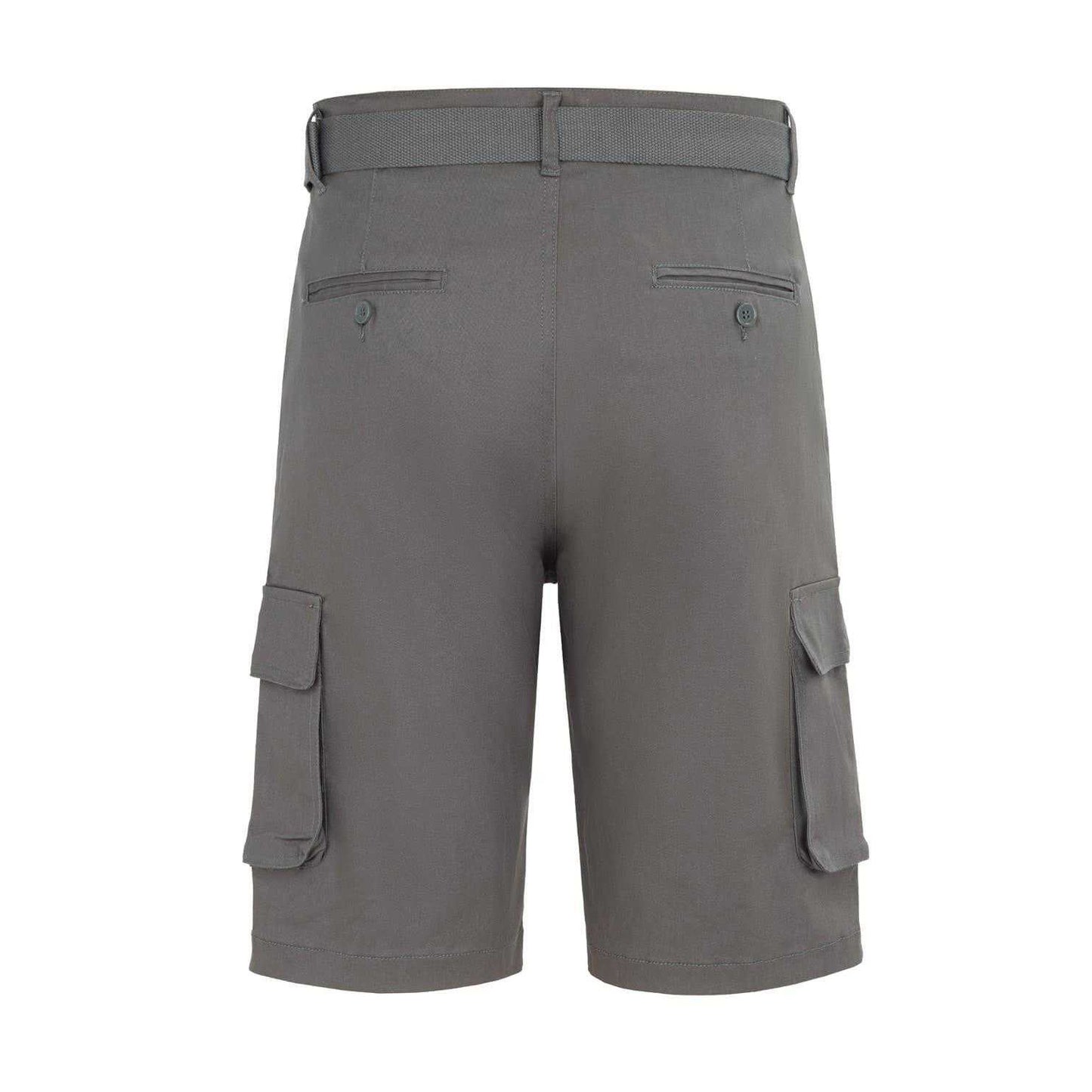 Grey - Back - Firetrap Mens Cargo Shorts