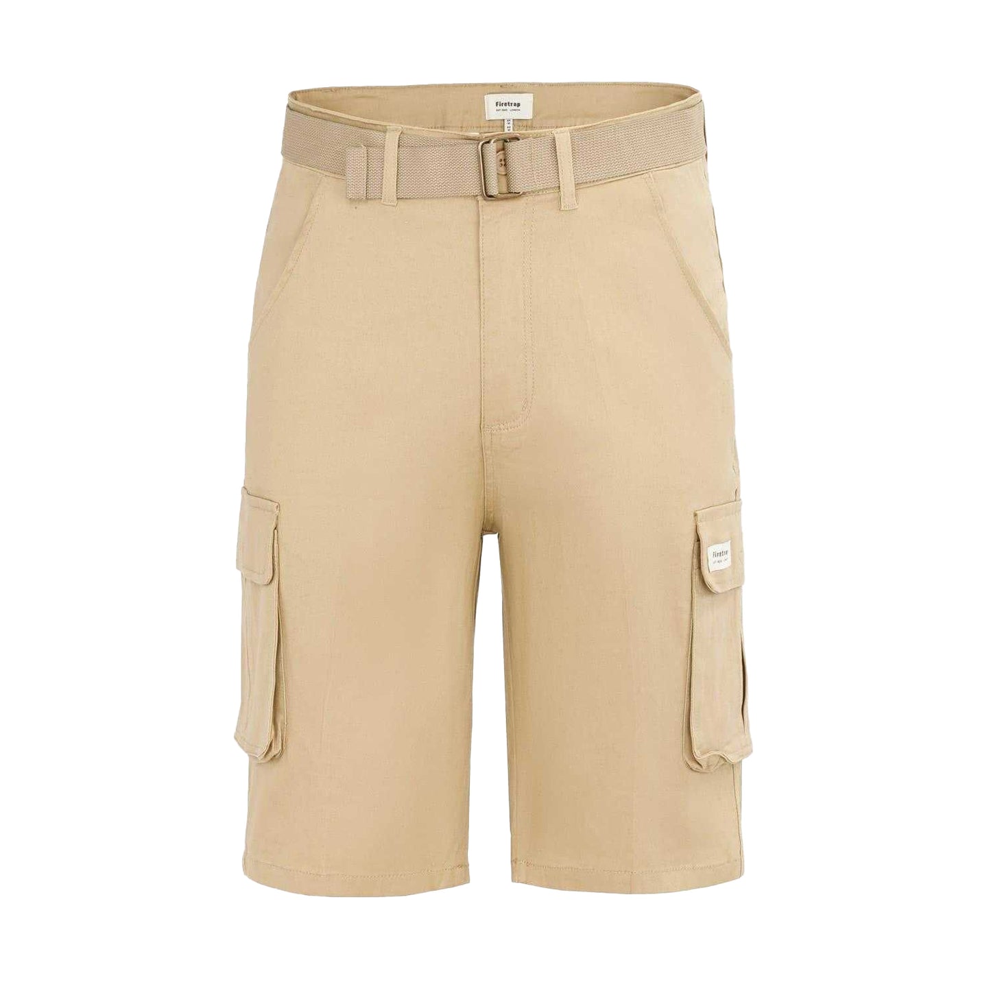 Army Khaki - Front - Firetrap Mens Cargo Shorts