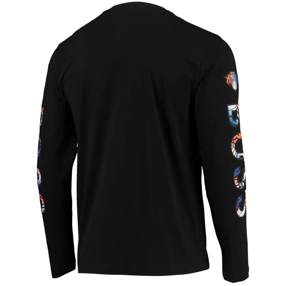Black - Back - Boss Mens ThreeSixty New York Knicks Long-Sleeved T-Shirt
