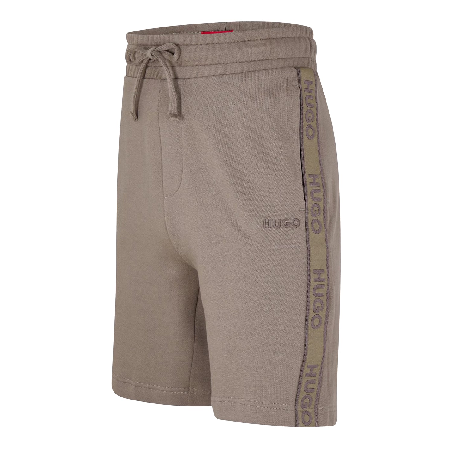 Beige - Side - Hugo Mens Sweat Shorts