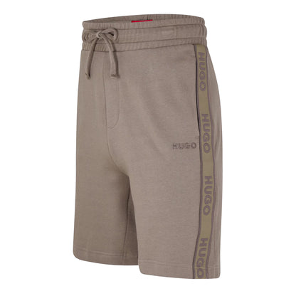 Beige - Side - Hugo Mens Sweat Shorts