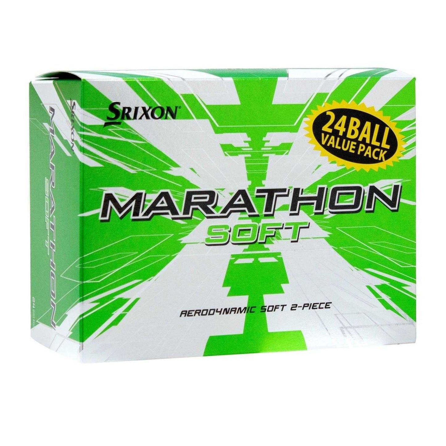 White - Back - Srixon Marathon Golf Balls (Pack of 24)