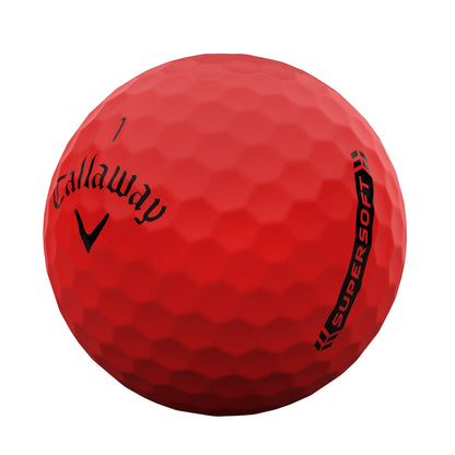 Red - Back - Callaway Soft Golf Balls (Pack of 25)