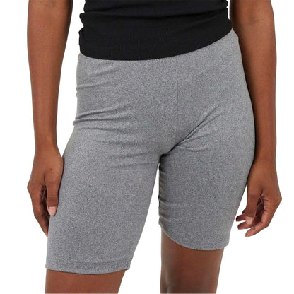 Grey Marl - Side - Brave Soul Womens-Ladies Snug Fit Cycling Shorts