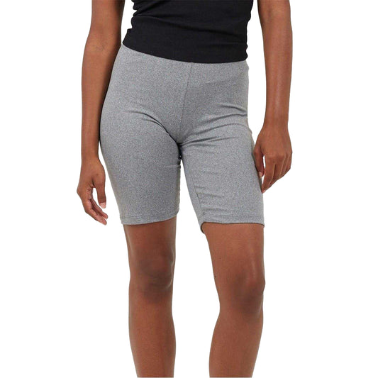 Grey Marl - Front - Brave Soul Womens-Ladies Snug Fit Cycling Shorts