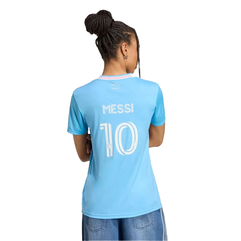 Blue - Back - Adidas Womens-Ladies 2025-2026 Inter Miami CF Third Jersey