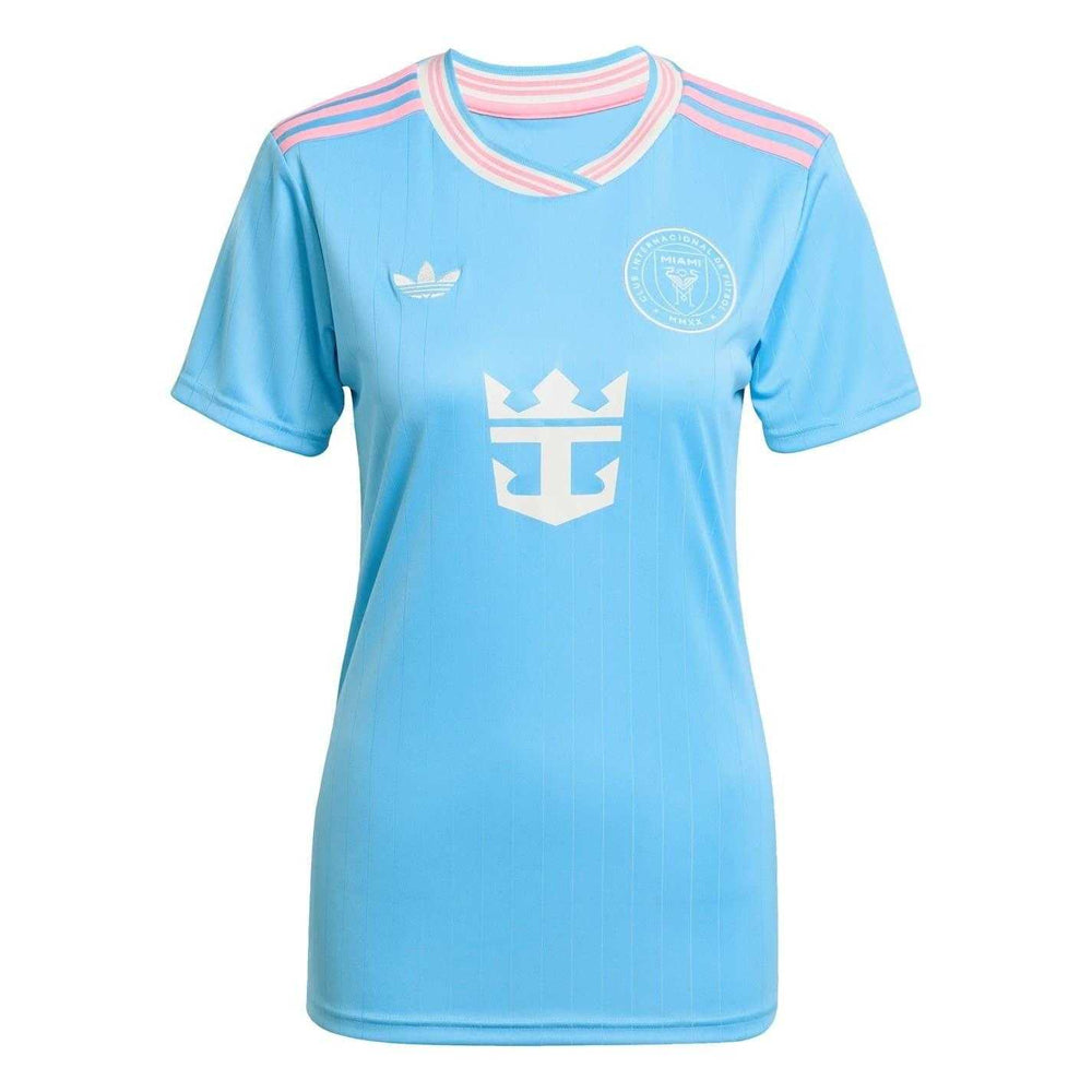 Blue - Front - Adidas Womens-Ladies 2025-2026 Inter Miami CF Third Jersey
