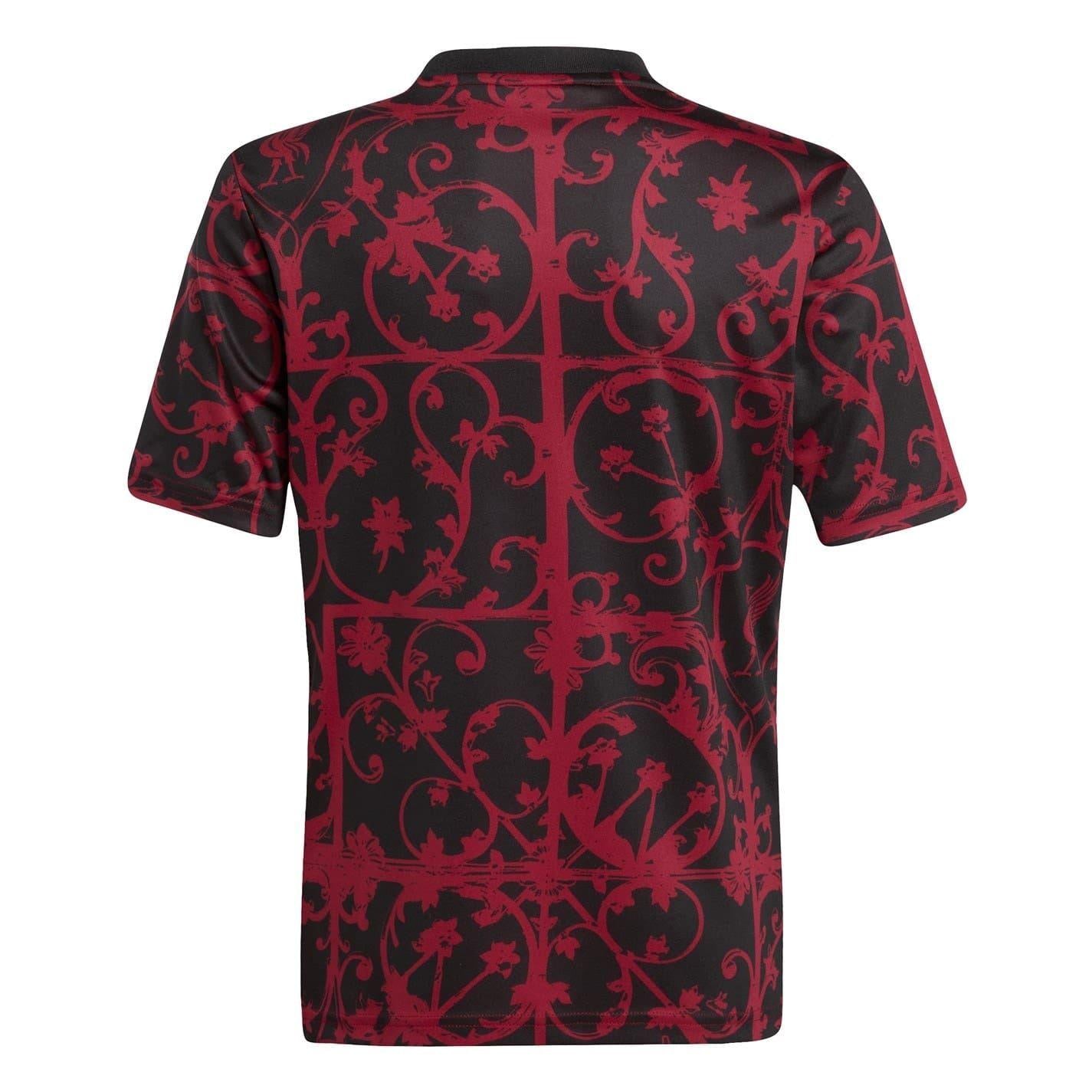 Black - Back - Liverpool FC Childrens-Kids All-Over Print Training Football Jersey