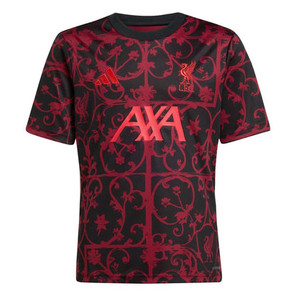 Black - Front - Liverpool FC Childrens-Kids All-Over Print Training Football Jersey