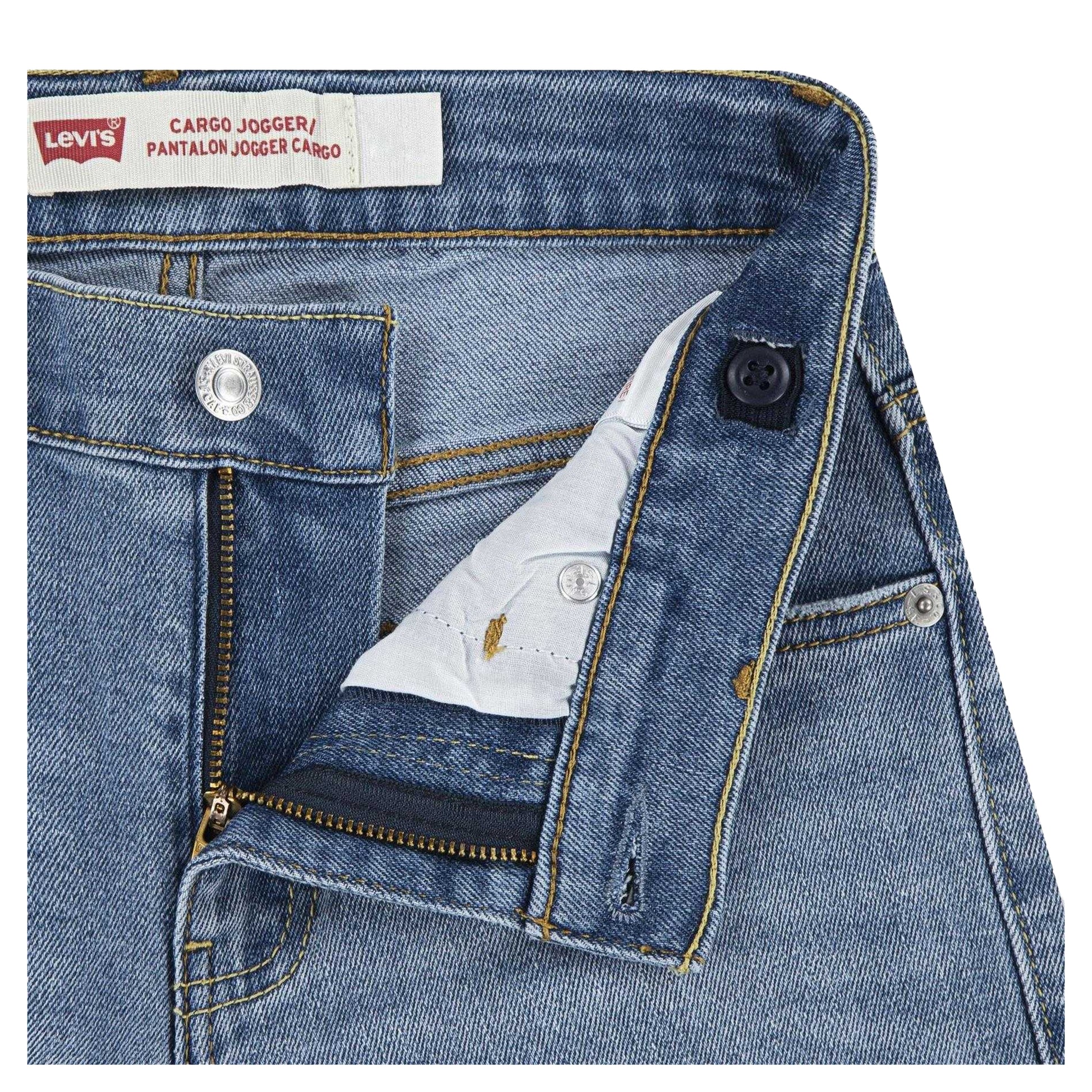 Basil Sky - Side - Levis Childrens-Kids 511 Denim Slim Jeans