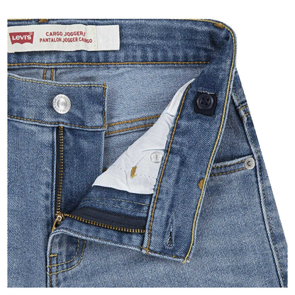 Basil Sky - Side - Levis Childrens-Kids 511 Denim Slim Jeans