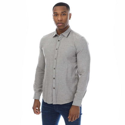 Grey - Front - Boss Mens S-Roan Shirt
