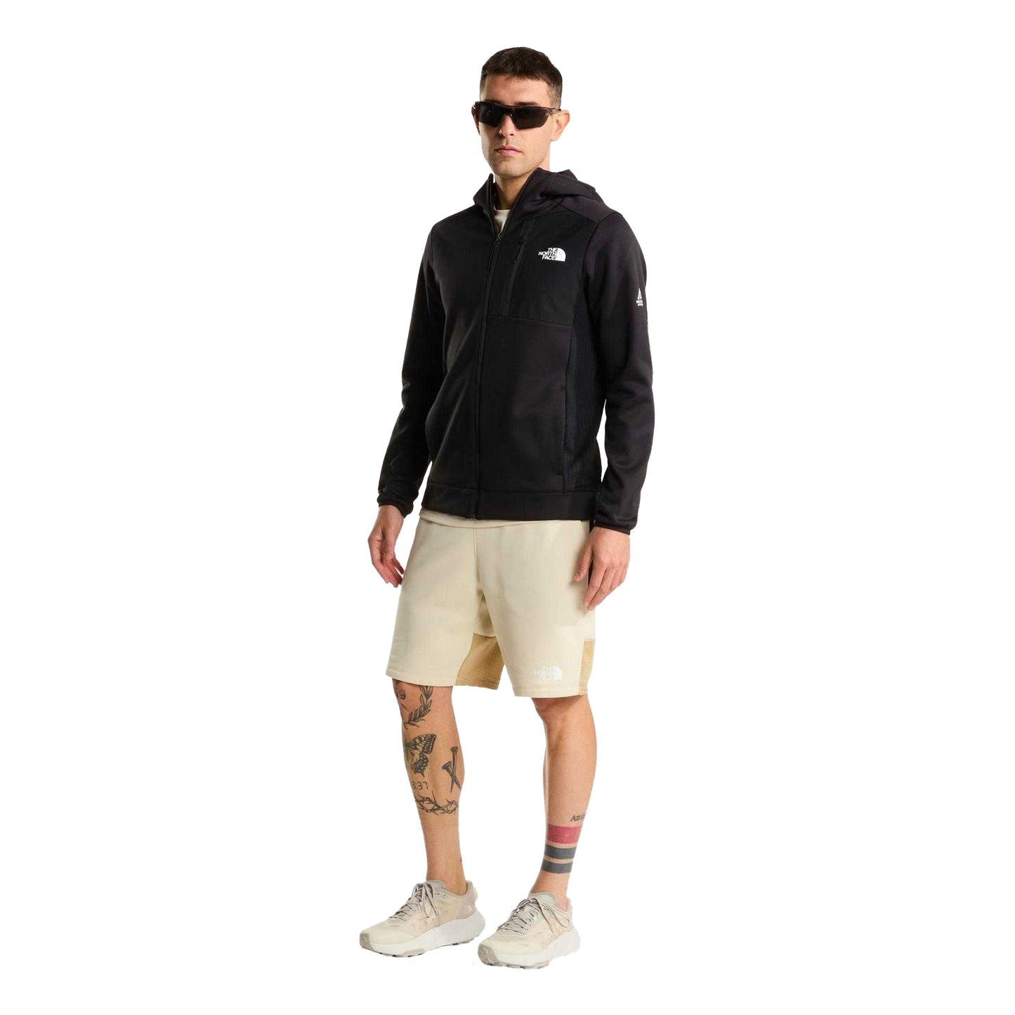Black - Pack Shot - The North Face Mens Mountain Athletics Full Zip Hoodie