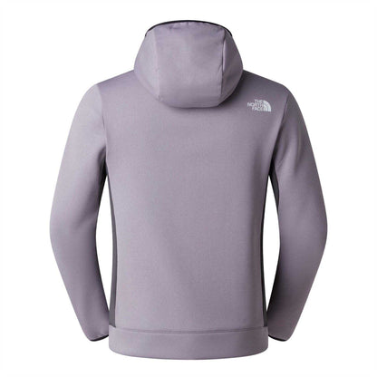 Grey - Back - The North Face Mens Mountain Athletics Full Zip Hoodie