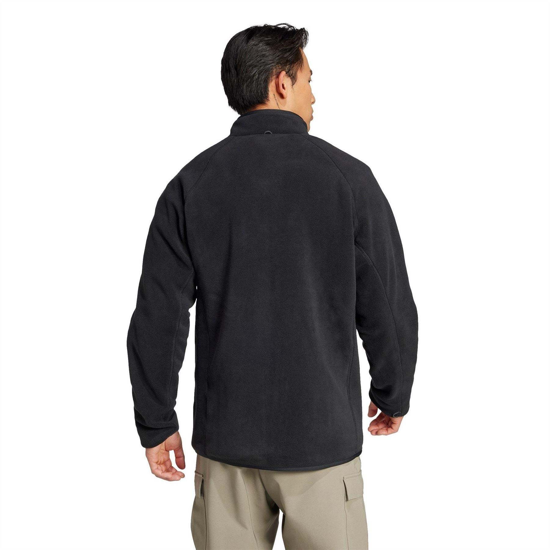 Black - Back - Adidas Mens Terrex Outdoor Fleece Jacket