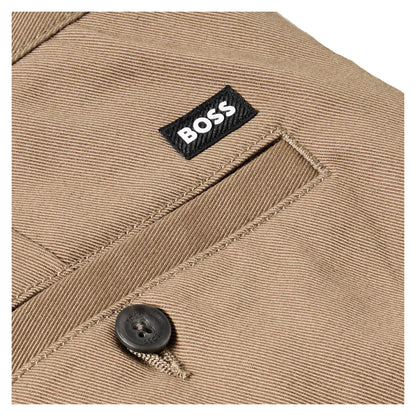 Brown - Side - Boss Mens Kaiden Trousers
