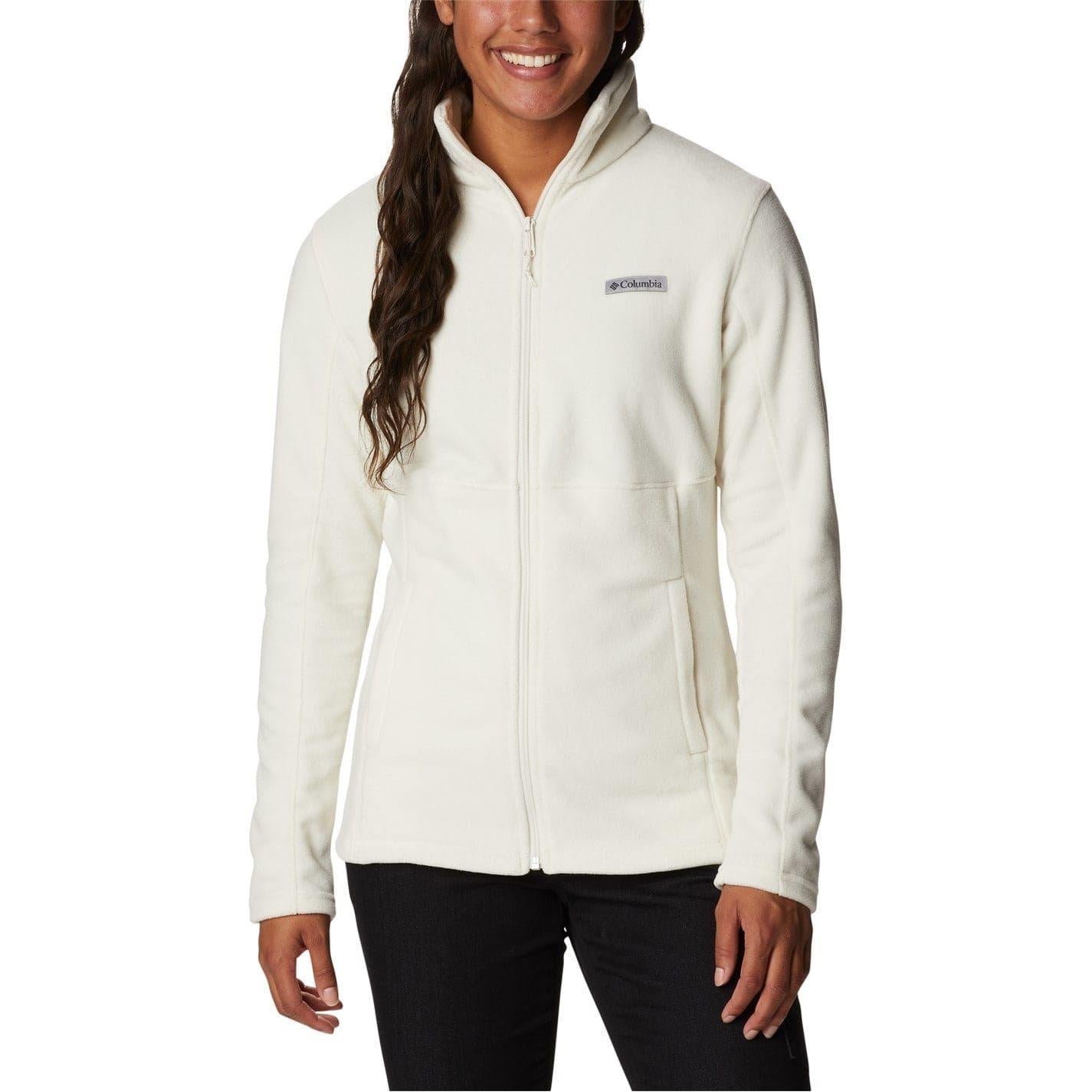 Chalk - Front - Columbia Womens-Ladies Basin Logo Fleece Jacket