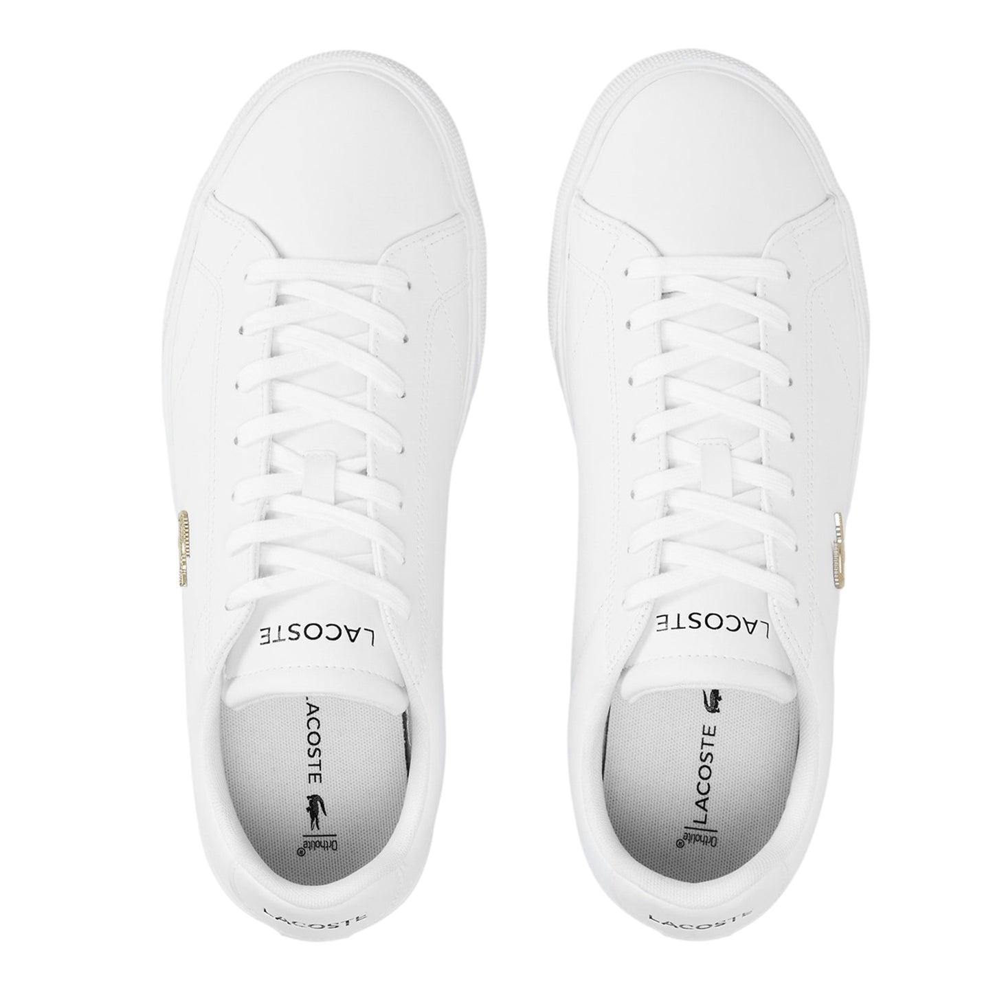 Off White - Lifestyle - Lacoste Mens Lerond Pro Logo Leather Trainers