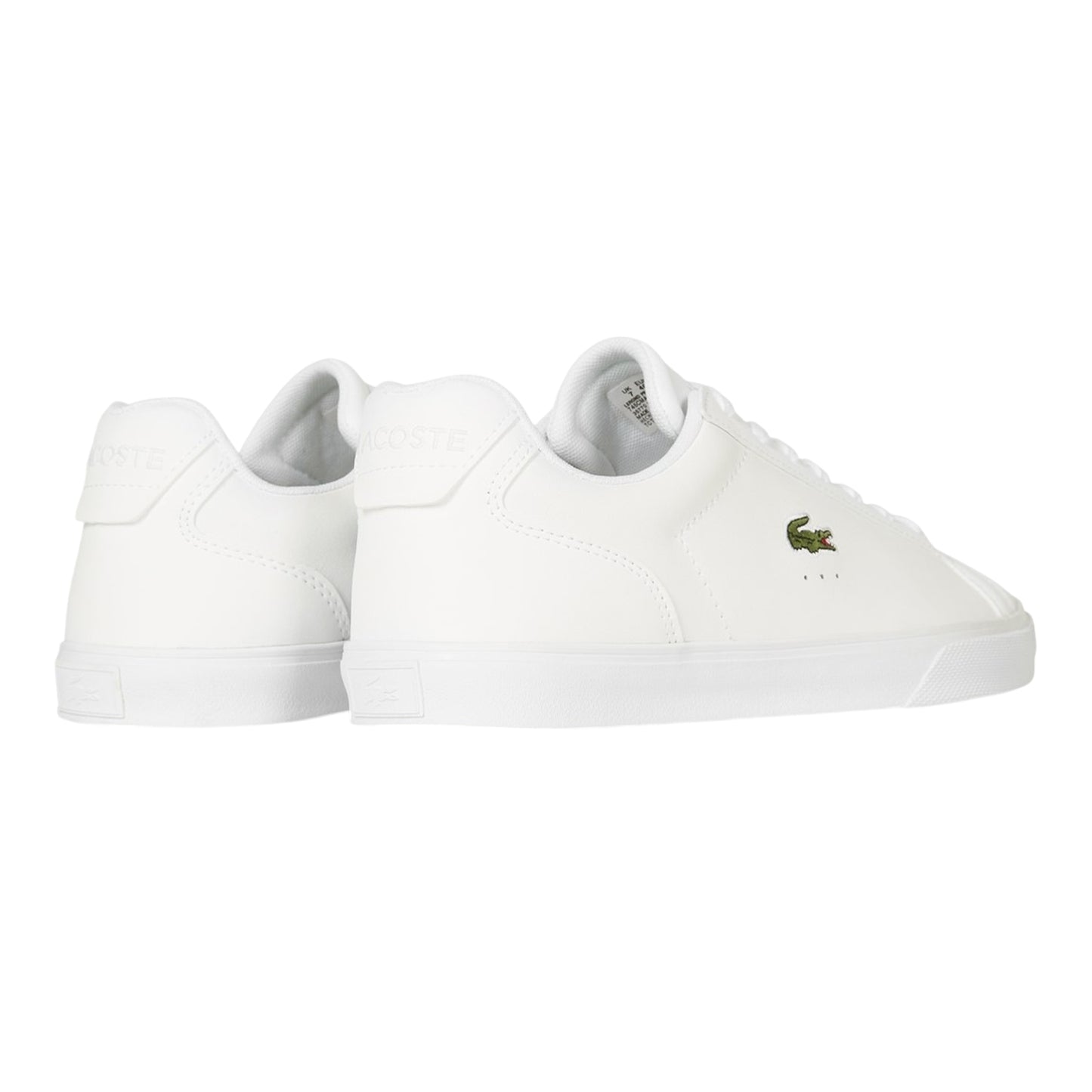 White - Back - Lacoste Mens Lerond Pro Logo Leather Trainers