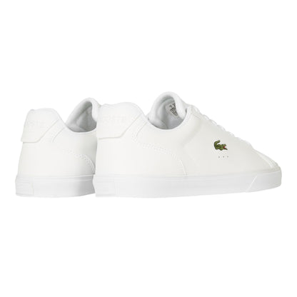 White - Back - Lacoste Mens Lerond Pro Logo Leather Trainers