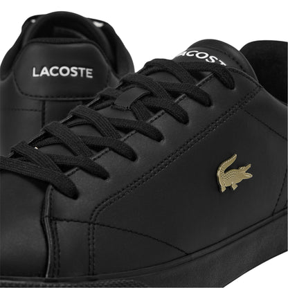 Black - Side - Lacoste Mens Lerond Pro Logo Leather Trainers