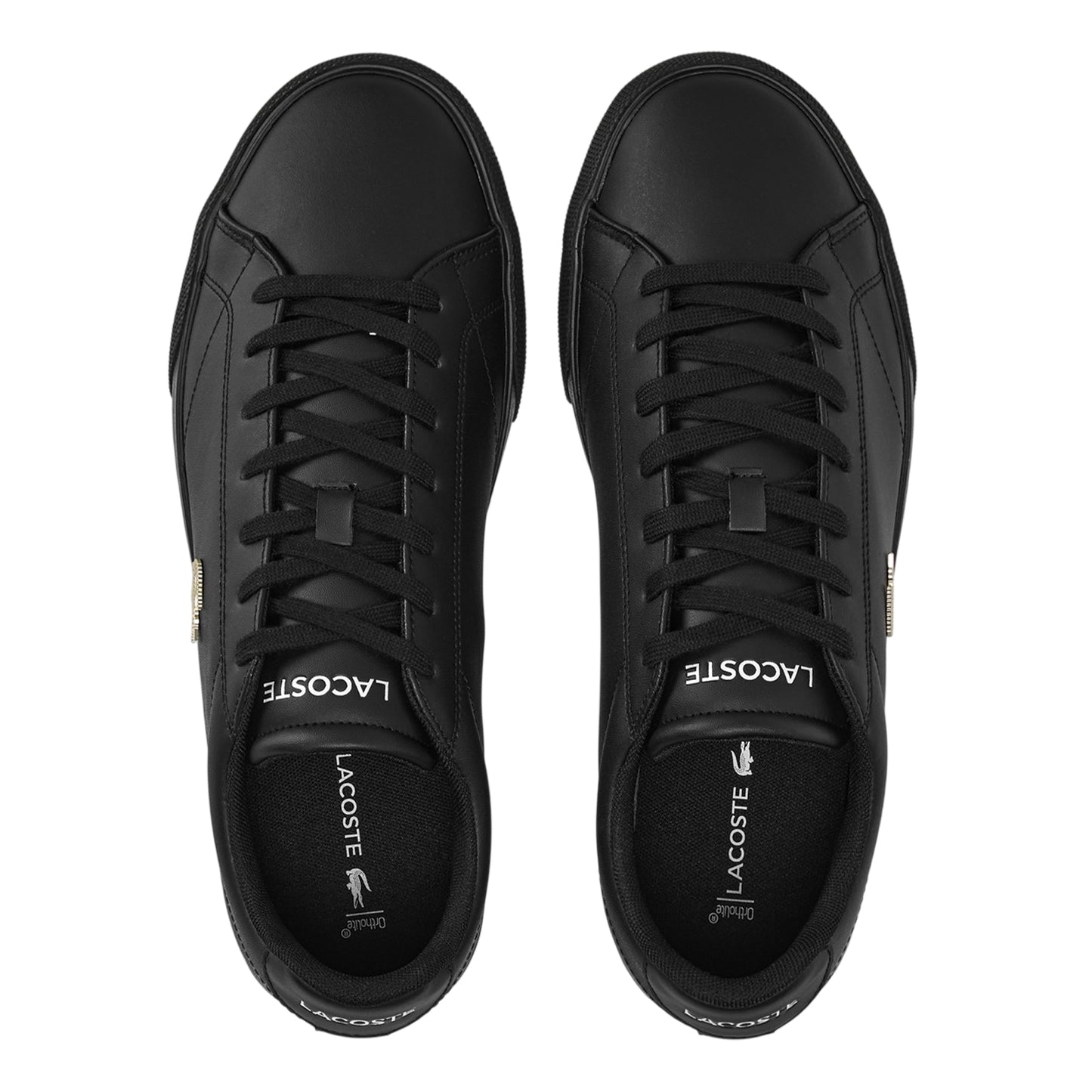 Black - Lifestyle - Lacoste Mens Lerond Pro Logo Leather Trainers