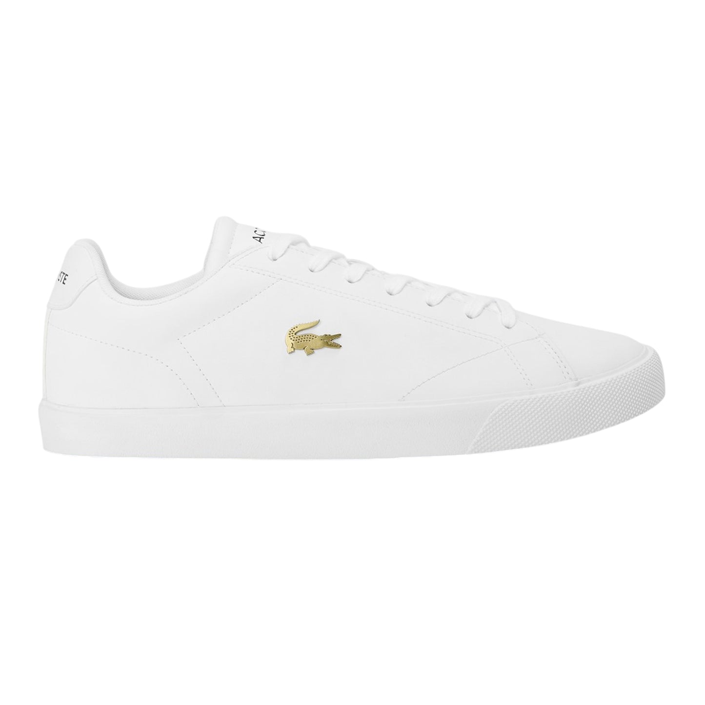 Off White - Front - Lacoste Mens Lerond Pro Logo Leather Trainers