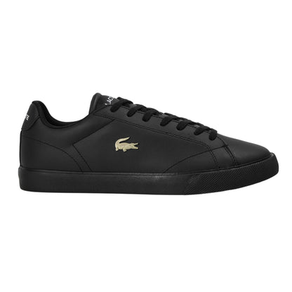 Black - Front - Lacoste Mens Lerond Pro Logo Leather Trainers