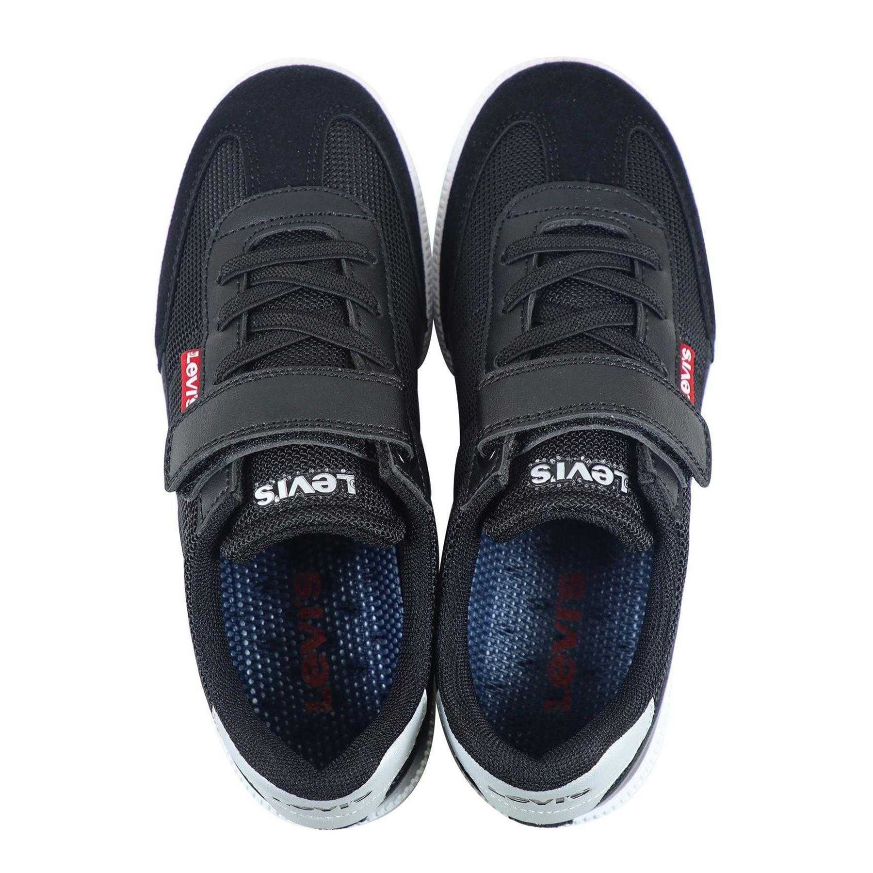Black-Silver - Lifestyle - Levis Childrens-Kids Jackson Trainers