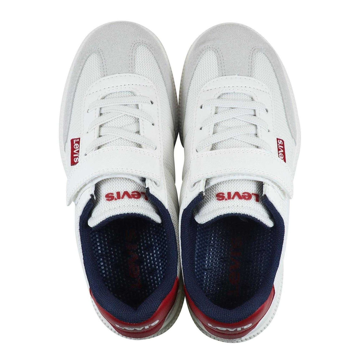 White-Red - Lifestyle - Levis Childrens-Kids Jackson Trainers