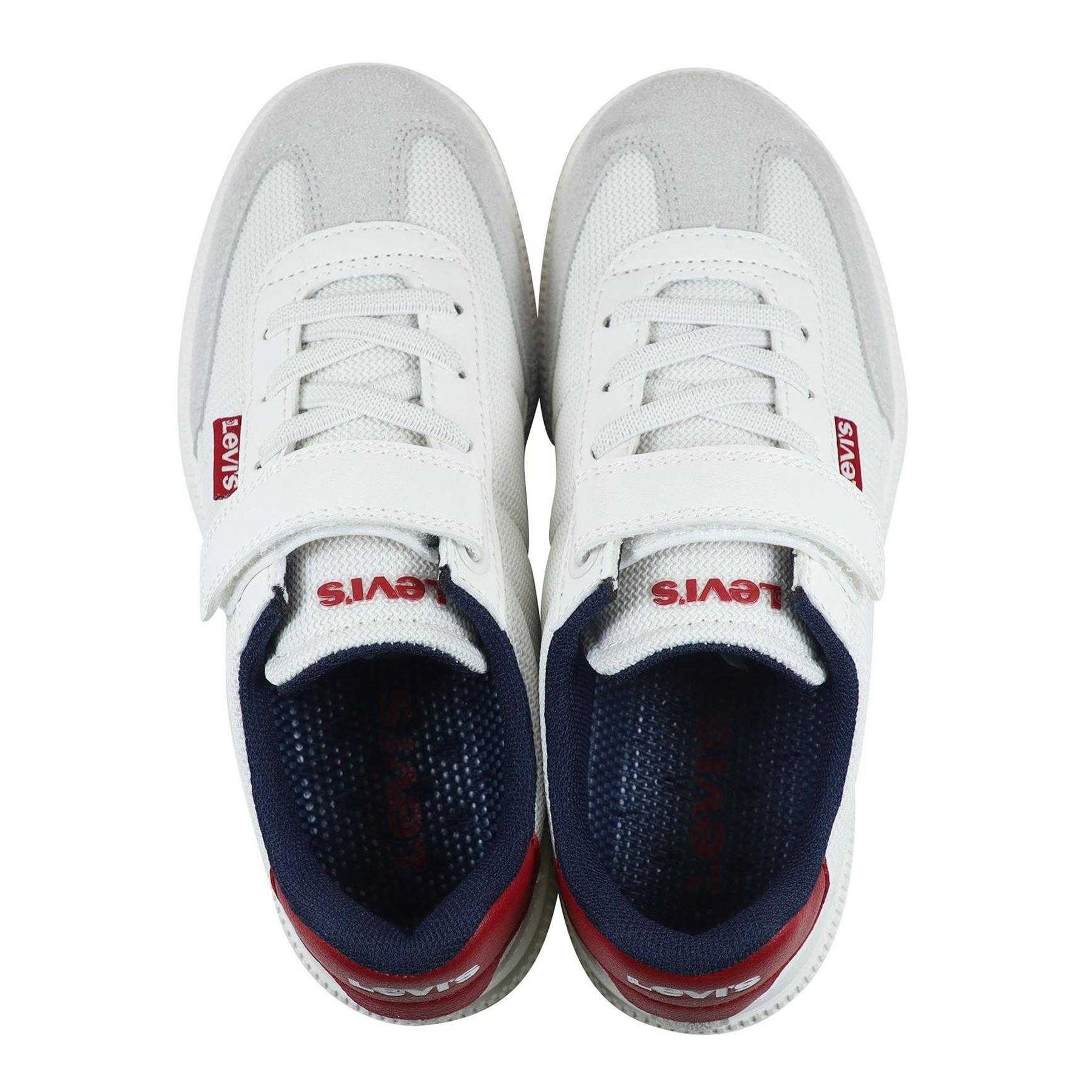 White-Red - Lifestyle - Levis Childrens-Kids Jackson Trainers