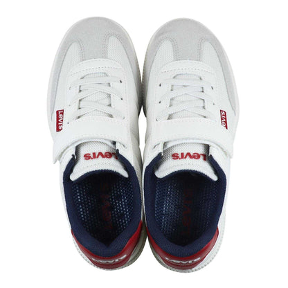 White-Red - Lifestyle - Levis Childrens-Kids Jackson Trainers