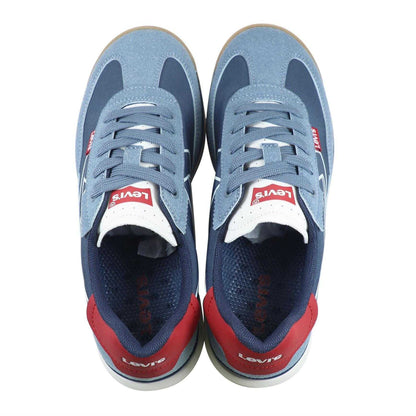 Navy-Red - Lifestyle - Levis Childrens-Kids Running Trainers