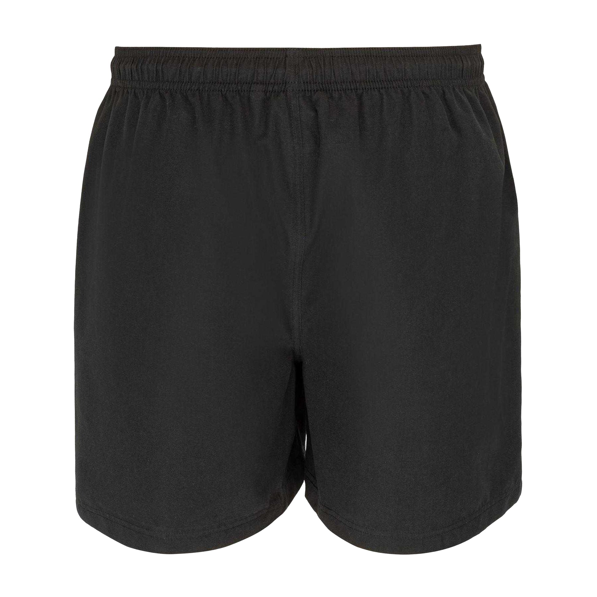 Black - Back - Hot Tuna Mens Plain Swim Shorts