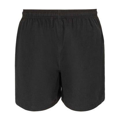 Black - Back - Hot Tuna Mens Plain Swim Shorts